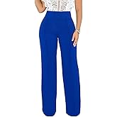 Hoefirm Work Pants for Women Business Casual Stretch Tall Straight Leg Slacks High Waisted Yoga Dress Pants