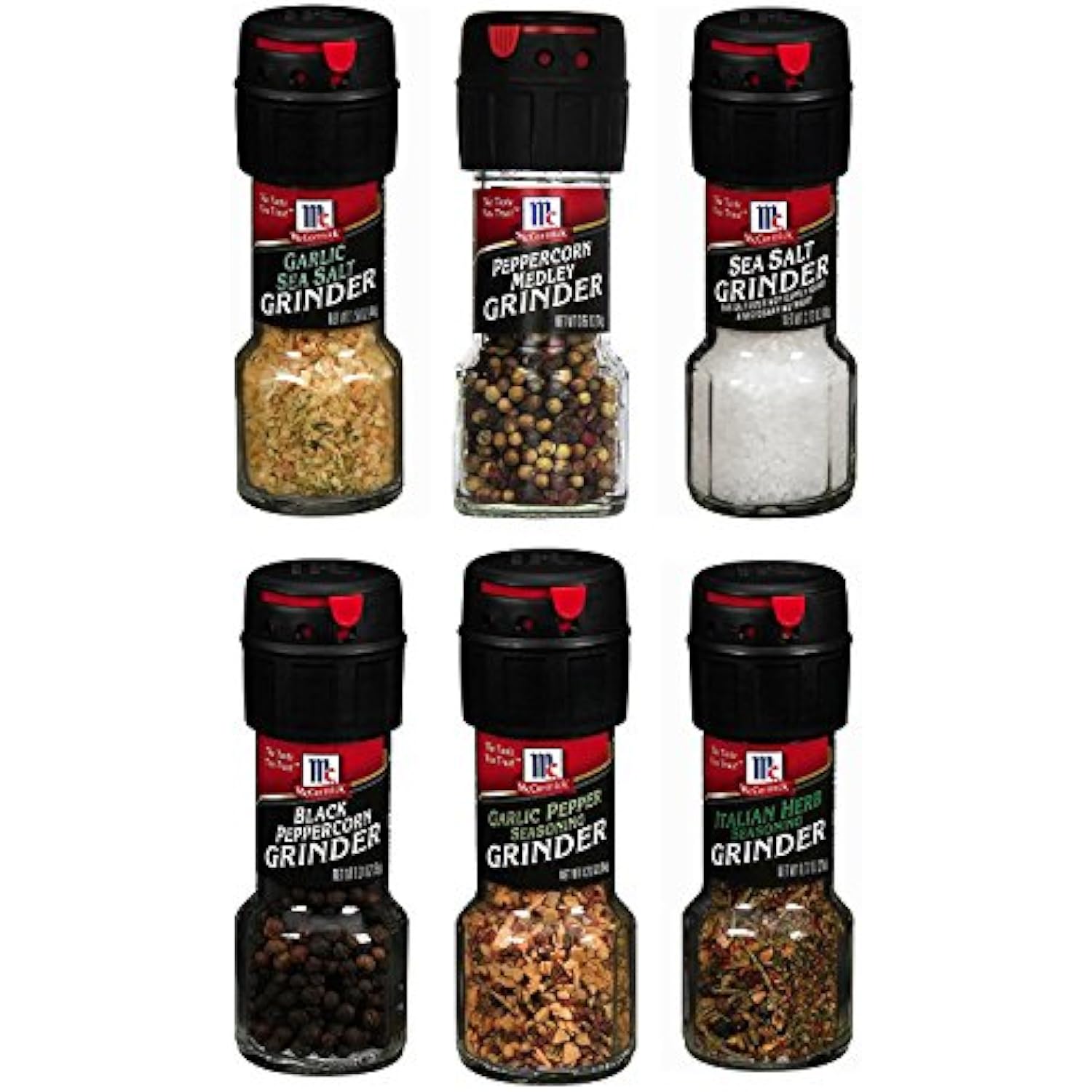 Assorted McCormick Spice Grinder Variety Pack, 6 count eBay