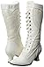 Ellie Shoes Women's 253 Rebecca Victorian Boot, White, 10 M US