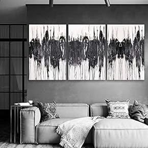 3 Plane Canvas Wall Art - Color Block Abstract Art for Living Room - Modern Home Art Stretched and Framed Ready to Hang - 16"x24" x 3 Panels