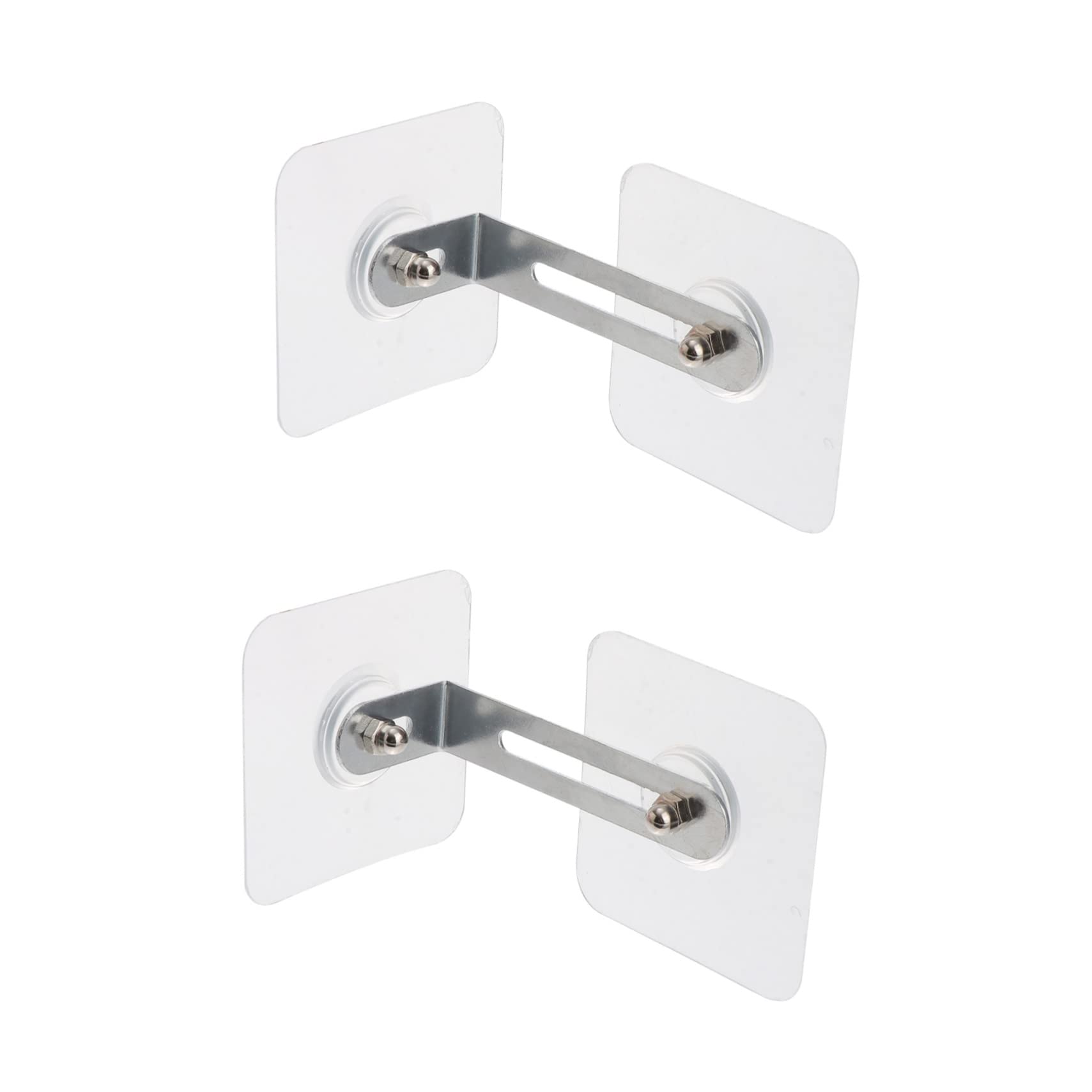 KOMBIUDA 2sets Anti-tilt Furniture Anchors Safety Lock for Cabinets and Wardrobes Wall Fixing Device for Household Safety Protects and Pets