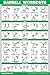 'QuickFit Barbell Workout Exercise Poster - Double Sided (Laminated, 18'' x 27'')'