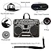 Meffort Inc 15 15.6 inch Neoprene Laptop Sleeve Bag Carrying Case with Hidden Handle and Adjustable Shoulder Strap - Cassette Player Design