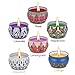 Angium Scented Candles Gift Set (Lavender, Rose,Peppermint,Grapefruit,Lemongrass,Orange) Soy Wax Tin Candles, Natural Fragrance Candles for Stress Relief and Aromatherapy Candles 6 Pack