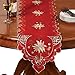 Christmas Embroidered Holiday Linens, Runner
