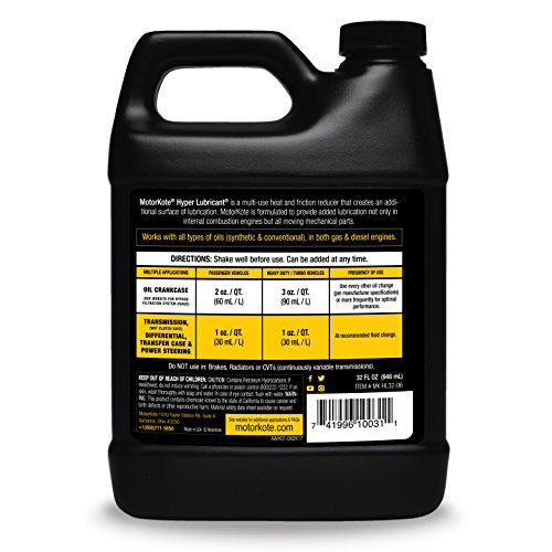 Motorkote MKHL3206 Heavy Duty Hyper Lubricant Engine Treatment, 32