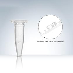 PEKYBIO 1.5ml Microcentrifuge Tubes Clear Plastic