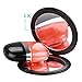 AlierKin Compact Makeup Mirror Pocket Portable Make-up Double Sided Folding Handheld Mirrors Magnifies 5X on One Side and 1X on the Other Perfect for Travel Purses Home Use