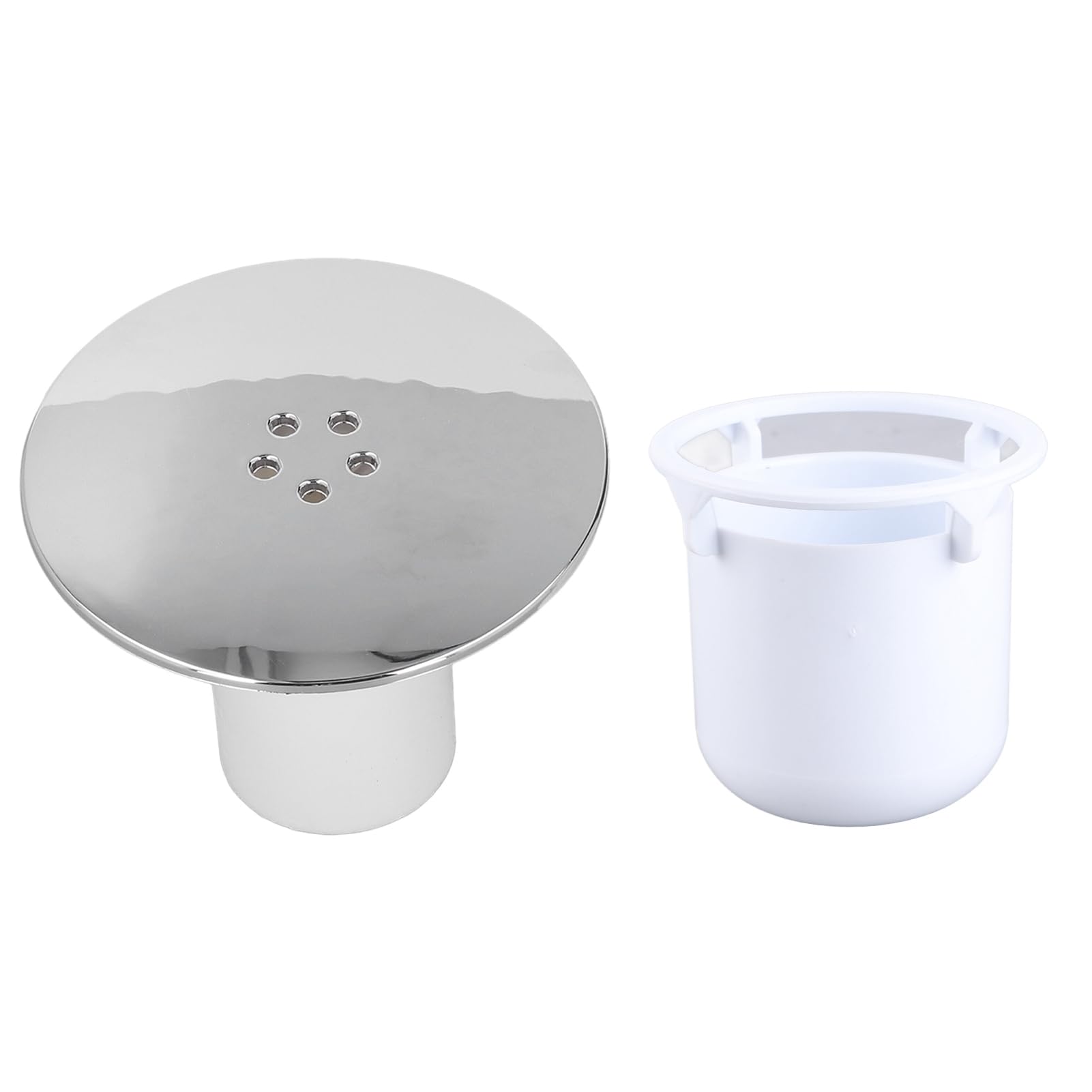 Shower Drain Cover Replacement, Chrome Shower Trap Cover, Shower Plughole Cover, Sink Plug Waste Trap Cover, Shower Tray Plug Hole Cover