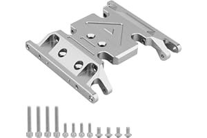 RZXYLRC 1pc Metal Aluminum Alloy Transmission Holder Skid Plate for 1/10 RC Crawler Axial SCX10 II 90046 AXI90075 Upgrade Parts