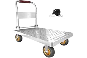 LIBEROLL Folding Platform cart Dolly cart Push Cart Dolly Moving Platform (Small 27X19INCH 1500LBS)