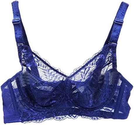 KLJR Women Full-Figure Non-Padded Underwire Pushup Oversized Lace Bra