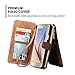 Galaxy S7 Case, CORNMI 14 Card Slot Wrist Shoulder Bag Flip Leather Detachable Magnetic Wallet Case For Samsung S7 (Brown)