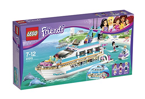 LEGO Friends Dolphin Cruiser Yacht with Minifigures Mia, Maya, & Andrew | 41015