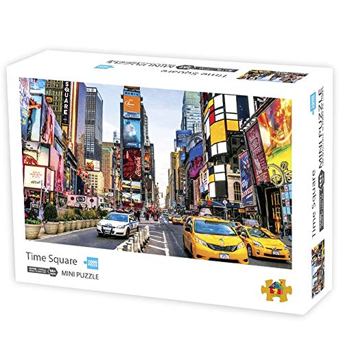 Mini Times Square in New York 1000 Piece Jigsaw Puzzle for Kids and Adults in Carton Box