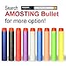 AMOSTING Refill Darts 200PCS Bullets for Nerf N-Strike Elite Zombie Strike Rebelle - Blue