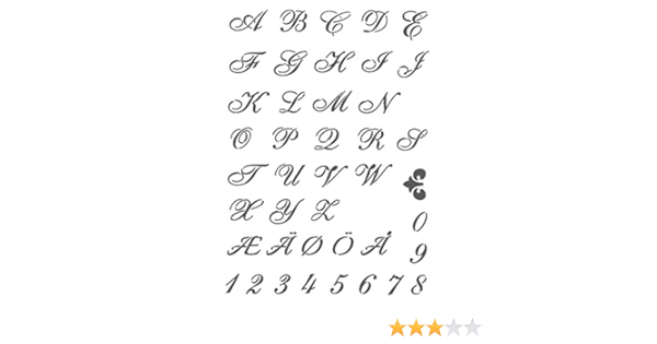 Amazon Com J Boutique Stencils Alphabet Number With Scandinavian Capital Letters Stencil Reusable Template For Art Crafting And Painting Signs