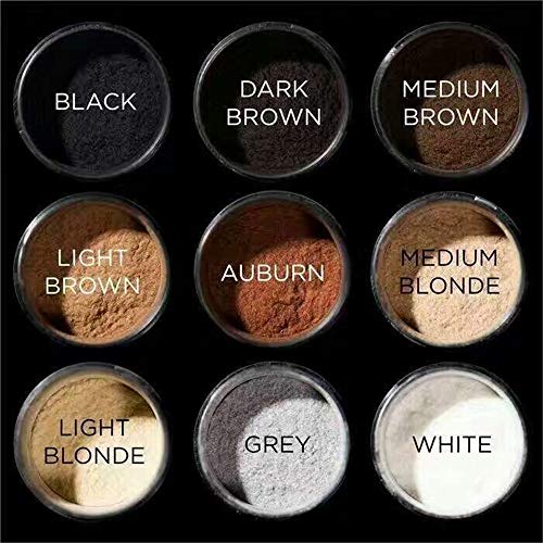 Hair Building Fibers Powder,Keratin Hair Styling Tonic Coloring Powder Hair Loss Concealer Blender-9 Colors