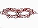 Joer Women Sexy Lingerie Set Lace Deep V Underwear G String With Eyes Cover (red)
