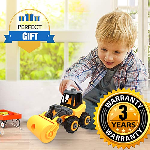 image for WisToyz Take Apart Toys, Toy Vehicles, Toy Road Roller Toddlers Toys, 