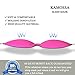 KAMOSSA Sleep Mask, Contoured Sleeping Eye Mask, 3 Colors Available, Free Earplugs & Carry Bag (Pink)
