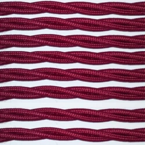 5 Meter Vintage 3 Core Twisted Electric Cable Fabric Covered Wire Italian Braided 0.75 mm Electrical Cable Flexible Wire for Lighting Other Appliances