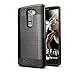 LG K7 Case,LG Tribute 5 Case, kaesar [Slim Fit] [Shock Absorption] [Impact Resistant] [Heavy Duty] Brushed Metal Texture Hybrid Dual Layer Slim Protector Case Cover for LG K7 Case,LG Tribute 5 - Black