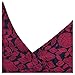 MissMay Women's Vintage Floral Lace Deep V-Neck Bow Cocktail Swing Dress