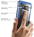 SUPCASE Samsung Galaxy S8 Case, Unicorn Beetle Series Premium Hybrid Protective Frost Clear Case for Galaxy S8 2017 Release, Retail Package (Frost/Blue)