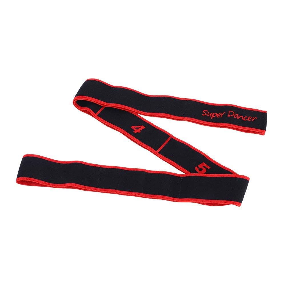 Resistance Loop Bands, Yoga Resistance Band Latin Dance Elastic Stretching Belt Fitness Exercise Pulling Strap(Red)