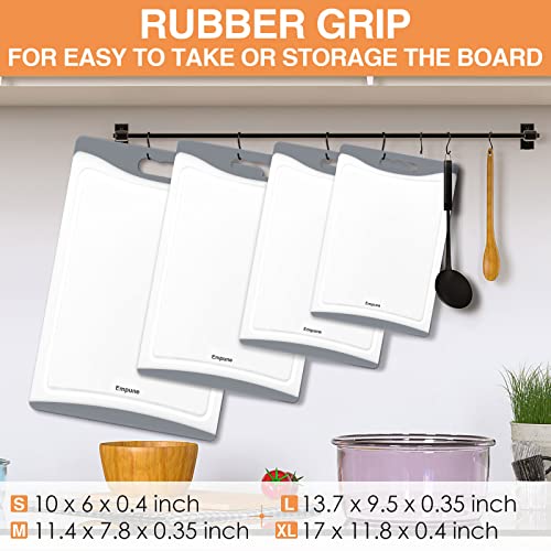 Extra Large Cutting Boards, Plastic Cutting Boards for Kitchen (Set of