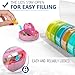 Pill Cases AM/PM Pill Organizer Twice a Day Pill Holder 2 Times a Day 7 Day Pill Container Weekly Portable Design and Removable Compartments to Hold Vitamins Supplements Daily Pill Reminder Dispenser