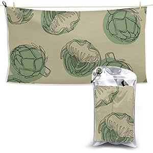 NA Green Fashion Forest Bamboo Shoots Towel Microfiber Hair Travel Towel Camping Microfiber Towels For Body Beach Towel Family 27.5” X 51”(70 X 130cm) best For Gym Travel Camp Yoga Fitnes