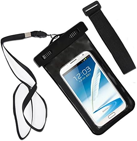 SHUHOME Universal Waterproof Case Clear Dry Case Compatible with iPhone 7 Home Button, For Water Activities, Skiing, Protect iPhone Samsung HTC LG Sony Nokia Motorola up to 5.0" diagonal