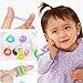 Habibee 120pcs Tiny Baby Girls Elastic Rubber Hair Bands Ouchless Hair Ties Ponytail Holders for Infant Toddlers (120pcs/6 colors)