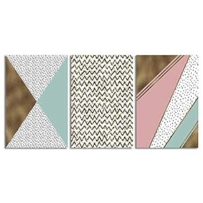 3 Piece Canvas Wall Art-Modern Nordic Style-Canvas Prints Home Artwork Decoration for Living Room,Bedroom - 16"x24" x 3 Panels