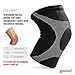 Knee support for running – Compression sleeve fit perfect for jogging, cycling, sports, joint pain or arthritis (Large)
