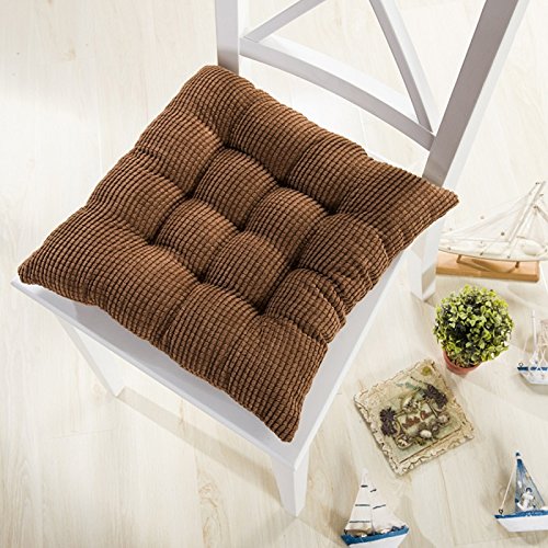 Buy Set of 4 Cord Micro Suede Fully Quilted Dining Chair Cushion Pads