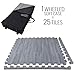 IncStores - Premium Soft Wood Interlocking Foam Tiles (Grey, 25 Tiles)