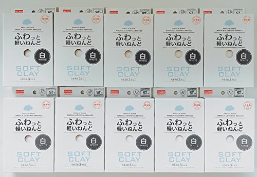 Soft clay set pack of 10 (1, whtie)