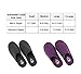 Sunshine Code Men's Memory Foam Cotton Washable Slippers with Matching Travel Bag for Home Hotel Spa Bedroom