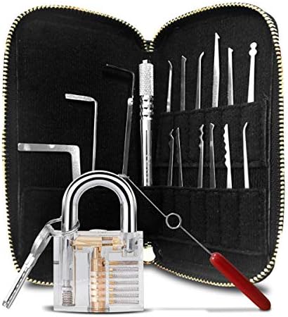 WKONN Strong Pick and Hook Sets 18 PCS (Lock Included)