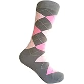 Triple M Plus Men's Gray Dress socks,One size fits most men; Sock Size 10-13.
