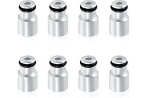 FUSCH 8Pcs LS3 LS7 LS9 L76 Shorty Fuel Injector Adapter Spacer to LS2 Intake Fuel Rail