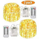 Led Fairy String Lights,2 Set 10m/33ft 100led Battery operated Copper Wire strin