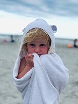 DaisyGro Bamboo Hooded Towel 90x90cm Baby Kids Poncho Gift Box UK view 4