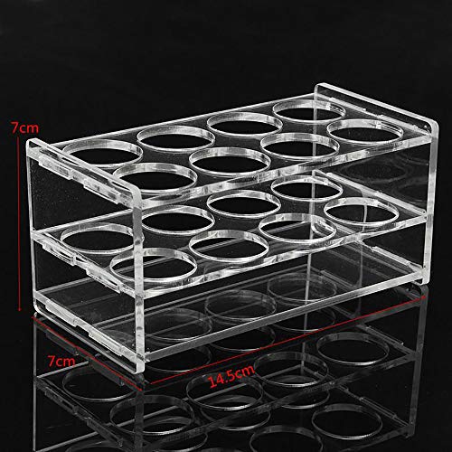 8 Holes Plastic Test Tube Rack Testing Tubes Holder Lab Test Tube Storage Stand 2.8cm Hole Diameter Test Tube Stand Shelf Test Tubing Racks Bracket, Lab School Supplies Laboratory Equipment - Thumbnail 6