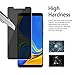[2-Pack] PULEN Screen Protector for Samsung Galaxy A9 2018, Self-Adhesive Anti-spy Scratch Resistance Anti-Fingerprints No-Bubble Privacy Tempered Glass Protector Film for Galaxy A9 2018