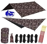 Chill Gorilla 10x10 Hammock Rain Fly Camping Tarp. Ripstop Nylon. 170
