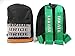 JDM Bride Racing Backpack Seat Fabric Detachable Straps Harness Zipper Padded (Green Straps)